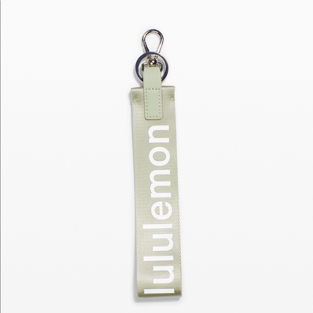 ISO Green/Silver Never Lost Keychain Lululemon